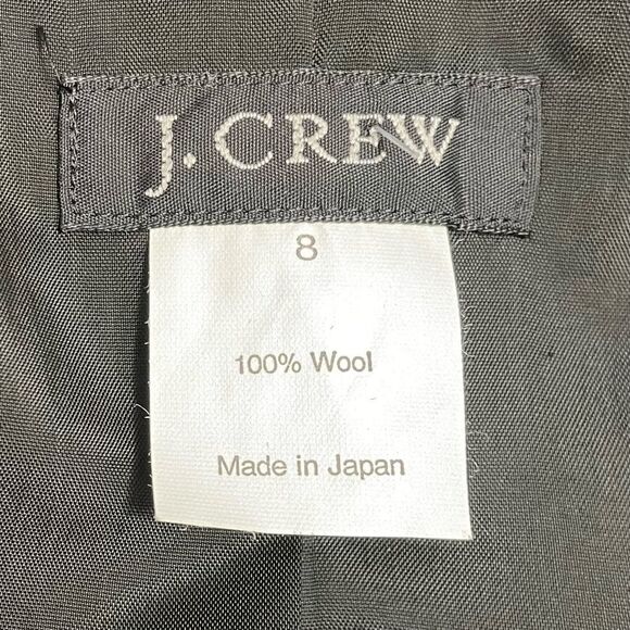 Vintage J. Crew Black Wool 3 Button Classic Blazer Women’s Size 8 Preppy Career - Picture 11 of 14